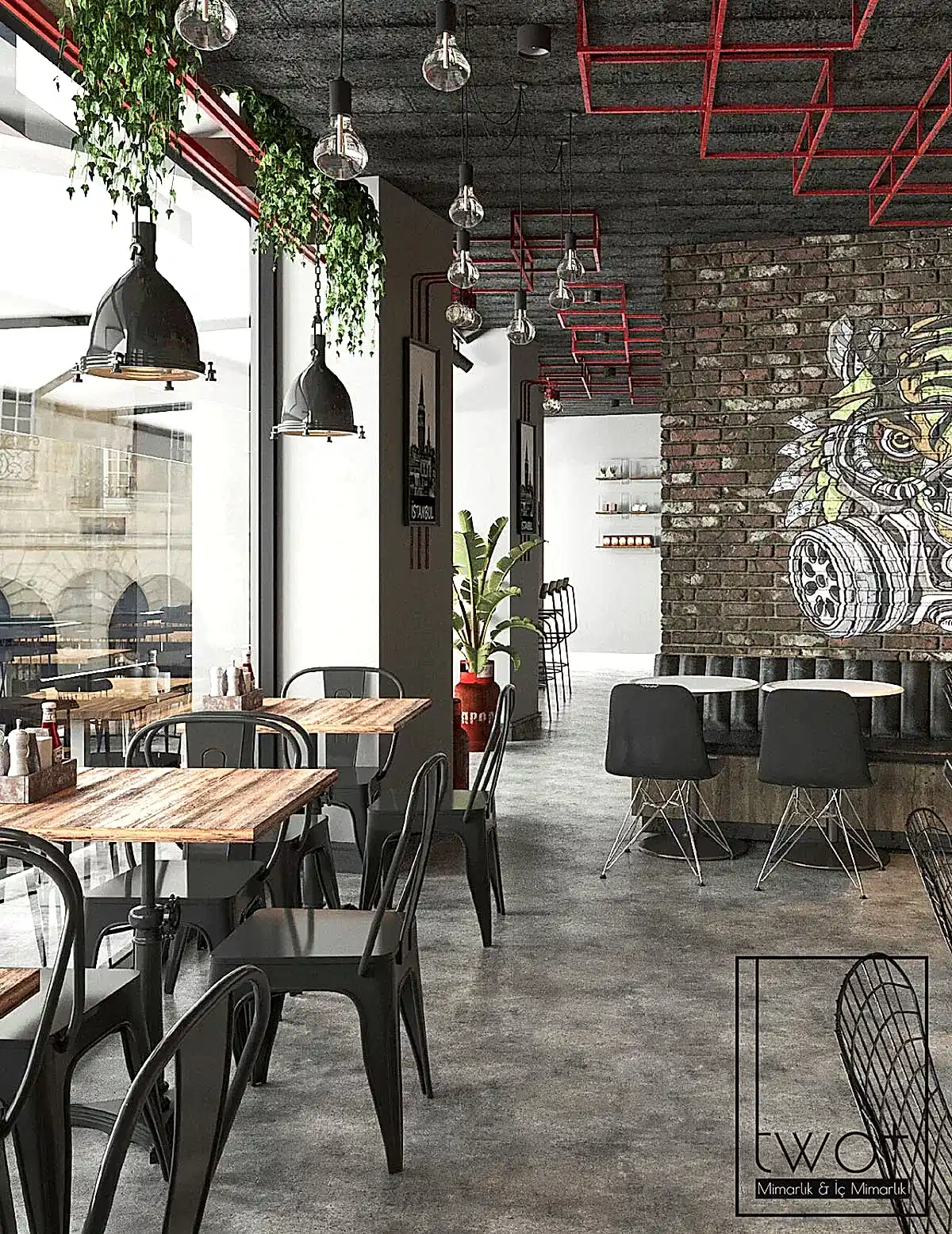 konsept cafe tasarımları