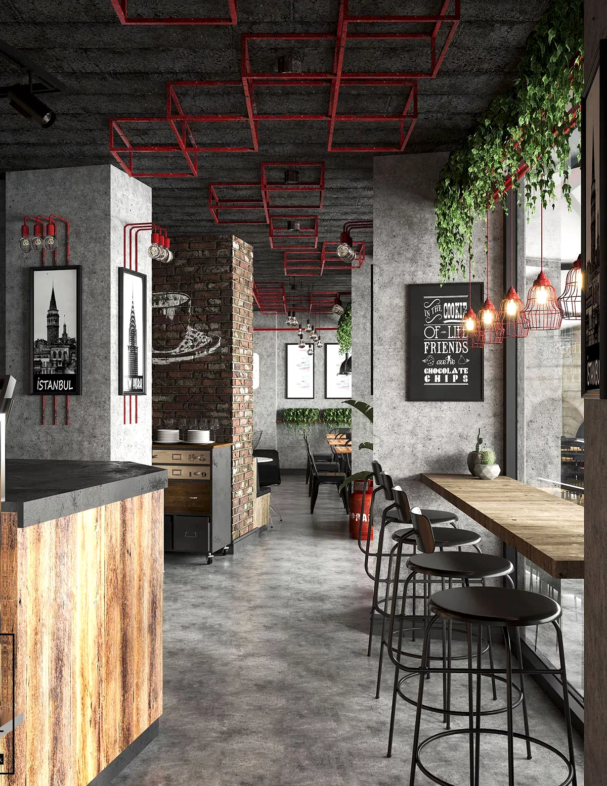konsept cafe tasarımları