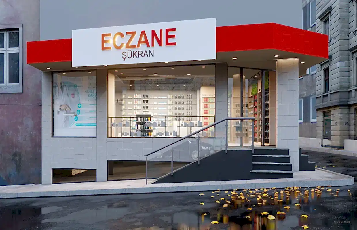 modern eczane tasarımları