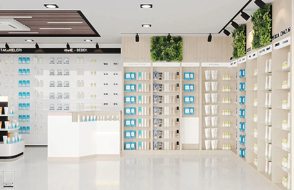 modern eczane tasarımları